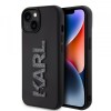 Husa pentru Apple iPhone 15 Plus, Karl Lagerfeld, 3D Rubber Glitter Logo, Neagra