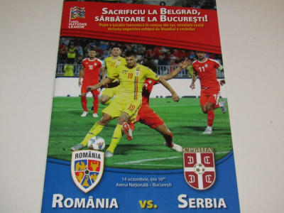 Program meci fotbal ROMANIA - SERBIA (14.10.2018) foto