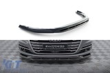 Spoiler Maxton Design potrivit pentru bara din fata a Audi A8 D5 2017-2021, lac negru Performance AutoTuning