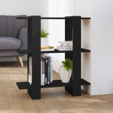 VidaXL Bibliotecă/Separator cameră, negru, 80x30x87 cm
