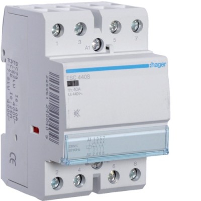 Contactor silentios 40A 4ND 230V Hager ESC440S foto