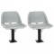 vidaXL Set scaun pliabil, 4 piese, fără pernă, gri, 48x51x41 cm