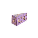 Cutie In Forma De Felie de Tort Din Carton pentru dulciuri, Minnie Mouse, mov