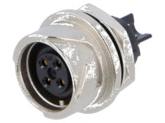 Conector circular LF lipire 4 pini soclu mamă 10A 1,25kVAC