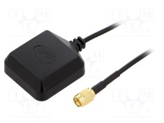 Antena GPS 3dBi RHCP SR PASSIVES cu magnet 50?, dimensiuni 39x33x14mm, lungime cablu 3m, temperatura de operare -40?85?C foto