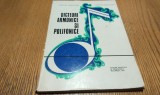 DICTEURI ARMONICE SI POLIFONICE - Victor Giuleanu, V. Iusceanu - 1975, 185 p.