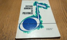 DICTEURI ARMONICE SI POLIFONICE - Victor Giuleanu, V. Iusceanu - 1975, 185 p.