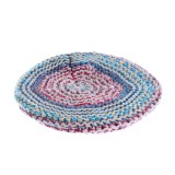 Bereta multicolora cu model tricotat