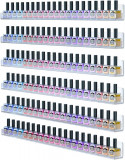 ELI Nail Polish Wall Rack 6 rafturi, 15 inch Clear Acrylic Nail Polish Organizz, Oem