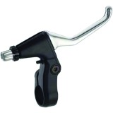 Manete Frana Bicicleta Aluminiu, 3 Degete, Negru/Argintiu - City/Trekking, Usoare (189g)