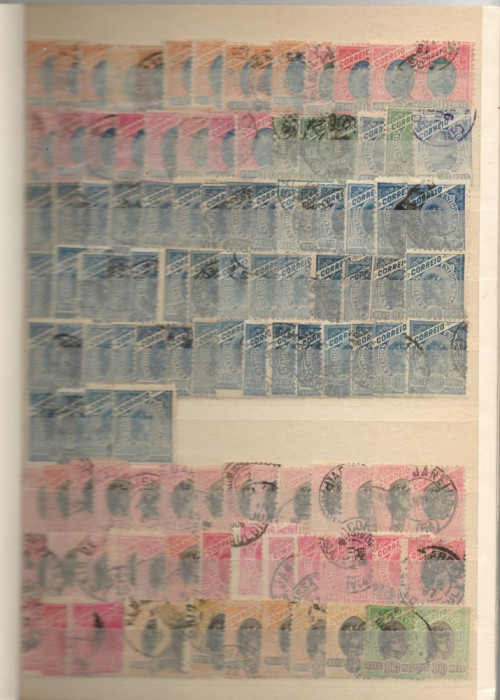 BRAZILIA.Lot peste 950 buc. timbre stampilate RL.10