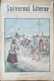 Revista Universul Literar nr.44/1897 pe coperta Un duel pe bicicleta
