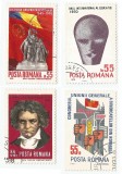 Rom&acirc;nia, LP 727/1970, LP 740/1970, LP 748/1970, 759/1971, 4 serii oblit., Stampilat