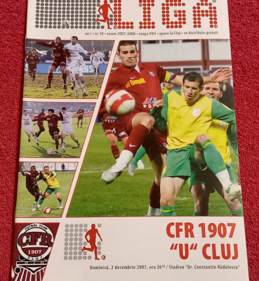 Program meci fotbal CFR 1907 CLUJ - UNIVERSITATEA CLUJ (02.12.2007) foto