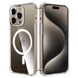 Techsuit - Shockproof Clear Silicone MagSafe - iPhone 15 Pro Max - Clear