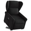 VidaXL Fotoliu rabatabil cu ridicare pe verticală, negru, textil