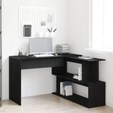 Birou vidaXL Negru Stejar 200x50x76 cm Lemn Prelucrat
