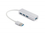 Hub USB 3.0 Sandberg 333-88 Saver, 4 porturi, argintiu