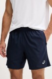 Asics pantaloni scurți de alergare culoarea bleumarin, 2011D213