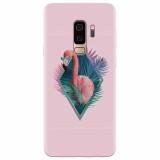 Husa silicon pentru Samsung S9 Plus, Flamingo With Sunglass