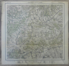 Porumbacul de Jos si Avrig// harta Serviciul Geografic Armatei 1916 foto