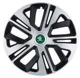 Cumpara ieftin Set 4 Capace Roti Autohelix MSA&reg; potrivite jantelor de 14 inch, pentru Skoda Verde, model Raven Mix