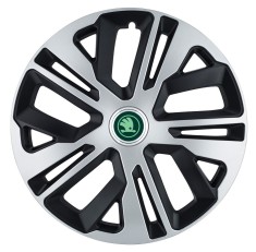 Set 4 Capace Roti Autohelix MSA&reg; potrivite jantelor de 14 inch, pentru Skoda Verde, model Raven Mix