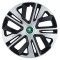 Set 4 Capace Roti Autohelix MSA&reg; potrivite jantelor de 15 inch, pentru Skoda Verde, model Raven Mix