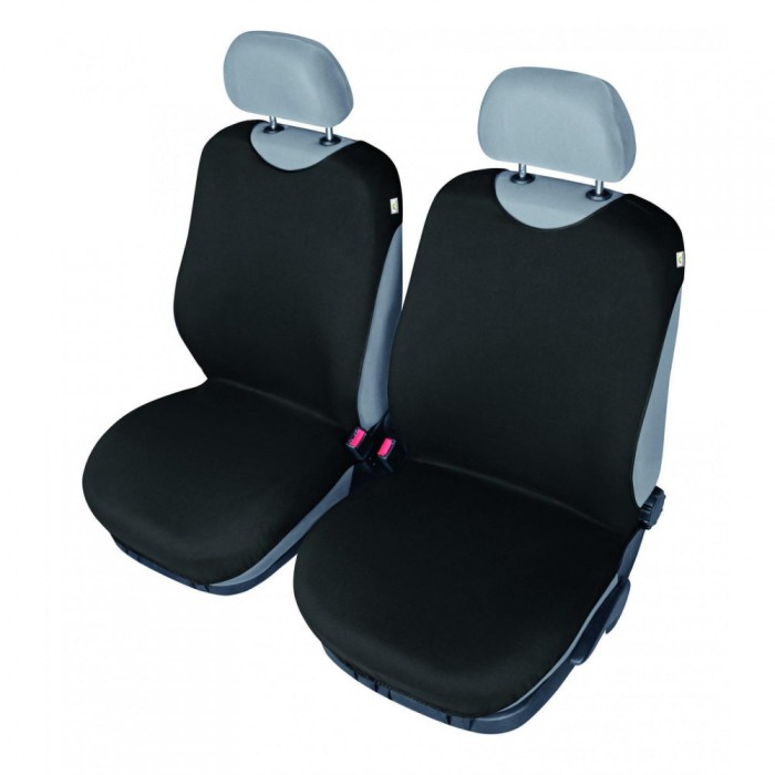 Huse scaun auto tip &quot;maiou&quot; set 2 buc - negru