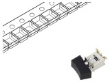 ROCKER SPDT Poz: 2 ON-ON 1A/250VAC 3A/28VDC neagră IP67 SMD