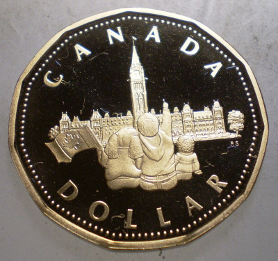 5.412 CANADA ELIZABETH II 1 DOLLAR 1992 PROOF 24227ex. foto