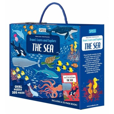 Cunoaste si exploreaza - Puzzle Mari si oceane (205 piese) PlayLearn Toys foto