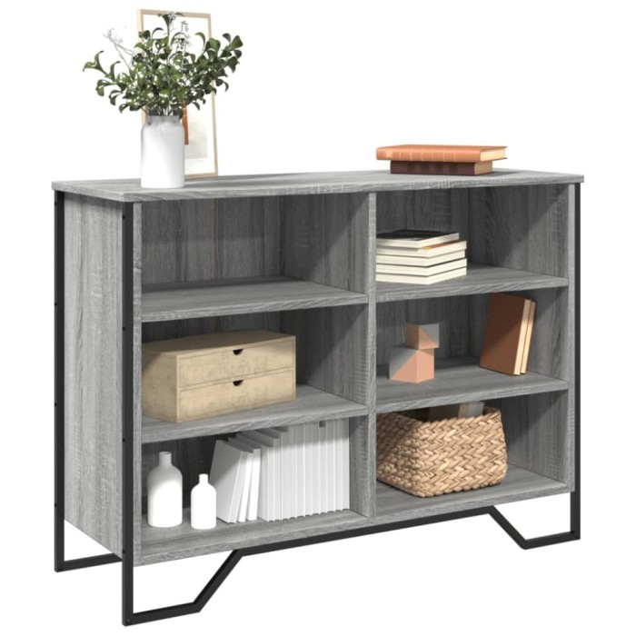 Gossi dulap, gri sonoma, 101x35,5x74,5 cm, lemn prelucrat