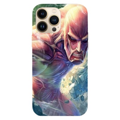 Husa compatibila cu Apple iPhone 15 model Attack on titan Colossal Titan, Silicon, TPU, Viceversa foto