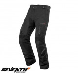 Pantaloni moto Touring unisex Seventy vara/iarna model SD-PT1S culoare: negru &ndash; marime: XXS (SD-PT1 scurti)