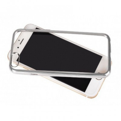 Husa Silicon Clear iPhone 7 Plus (5,5) Silver foto