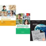 Pachet Bacalaureat 2026. Limba si literatura romana 72 teste complete, Teste Matematica M2 Profil Stiinte ale naturii si Biologie clasele 11-12 - Mimi
