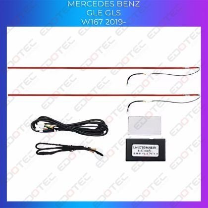 Lumini ambientale Mercedes GLE W167 GLS X167 dedicate trapa plafon control din unitatea originala sau telefon CarStore Technology