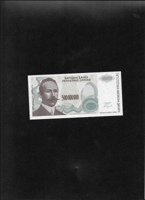 Rar! Republica Srpska 500000000 dinari dinara 1993 seria0857352 unc Banja Luka foto