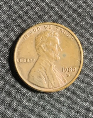 Moneda One Cent 1980 USA foto