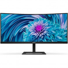 Monitor Philips Curbat LED IPS 34&#039;&#039; QHD, 100Hz, 4ms, Adaptive Sync, FlickerFree, Display Port, HDMI, USB-C, negru