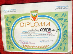 Diploma DACIADA , fotbal RSR, foto