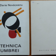 Darie Novaceanu , Tehnica umbrei , 1970 , ed. 1 cu autograf catre Vasile Zamfir