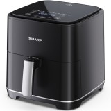 Friteuza cu aer cald Sharp AF-GS552AEB, 1650 W, 5.5 l, 8 programe presetate, Touch Control, Negru