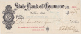 CHECK Wallace Idaho State Bank of Commerce 1904 XF WTMK