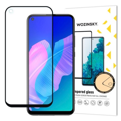 Folie de Sticla 5D Full Glue HUAWEI P40 Lite E (Negru) Case Friendly Wozinsky foto