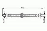 Conducta / cablu frana BMW Seria 3 Compact (E36) (1994 - 2000) BOSCH 1 987 476 444
