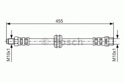 Conducta / cablu frana BMW Seria 3 Cabriolet (E36) (1993 - 1999) BOSCH 1 987 476 444 foto
