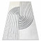 Modern covor MODE 8587 geometric crem / negru, 240x330 cm