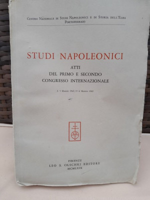 Studi Napoleonici atti del primo e secondo Congresso Internazionale 1965 foto